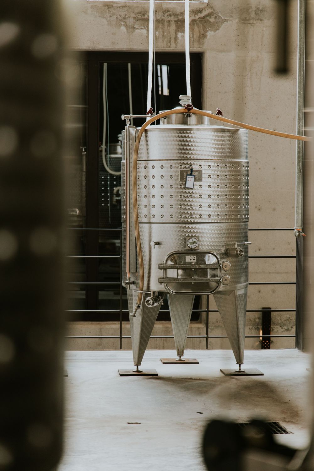 Depósito industrial de acero inoxidable